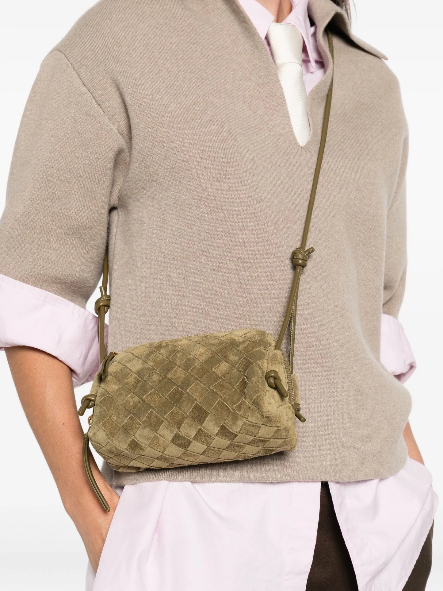 Concert suede mini bag