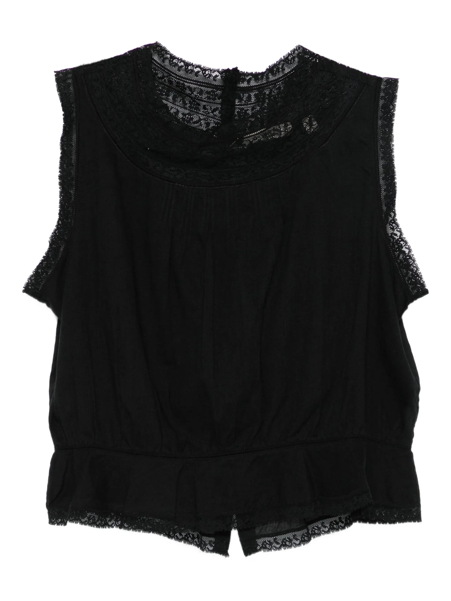 Lilibet lace-trimmed sleeveless top