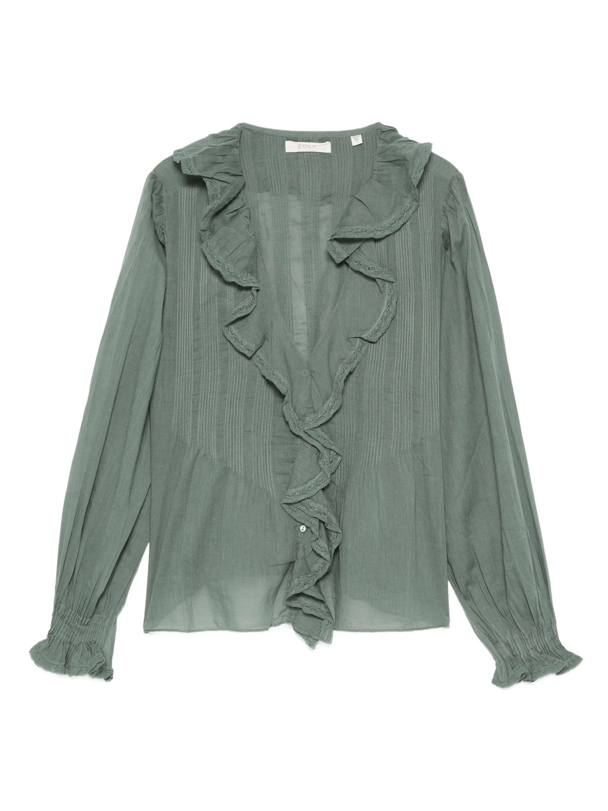 ruffled blouse