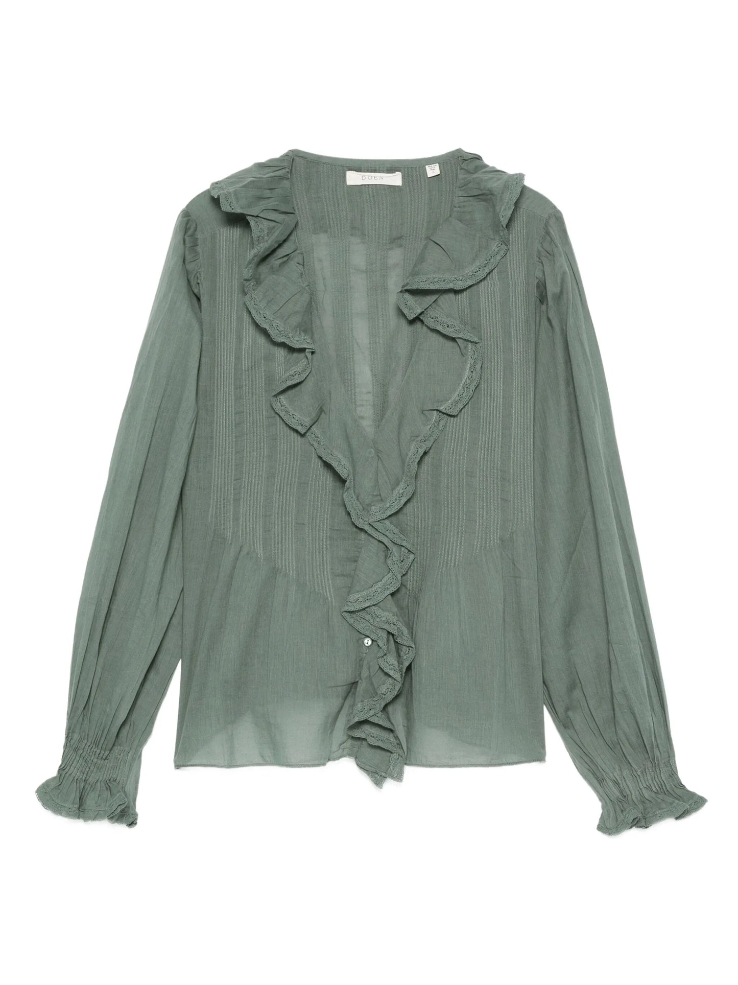 ruffled blouse