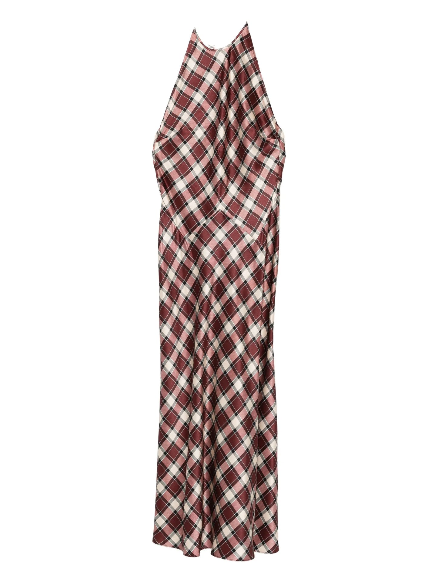 Maxime checked maxi dress