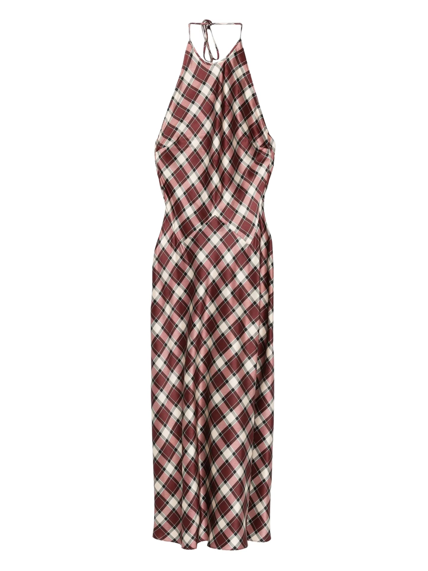 Maxime checked maxi dress