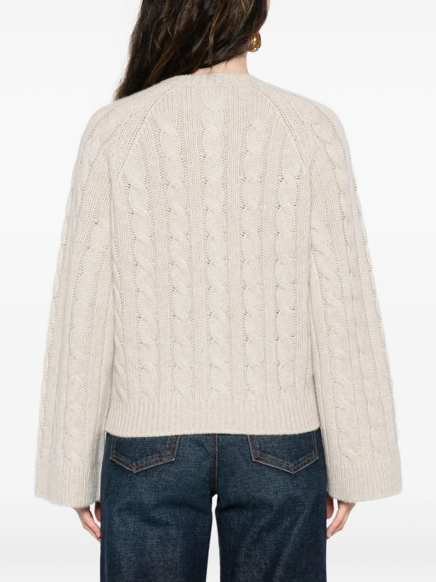 Virginie cable-knit cardigan