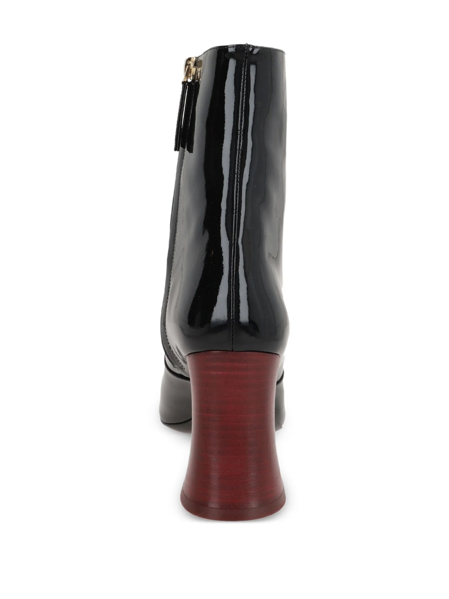 80mm leather block-heel boots