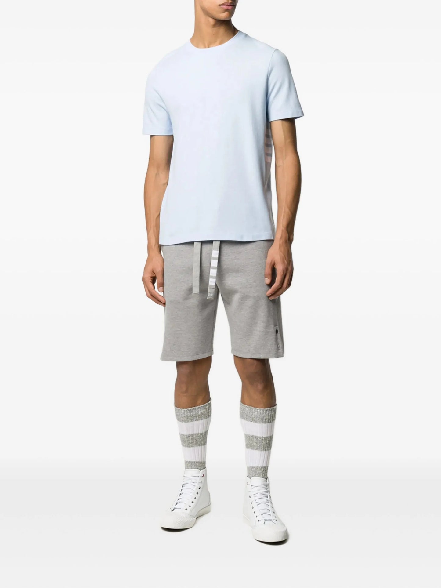 4-Bar insert piqué T-shirt