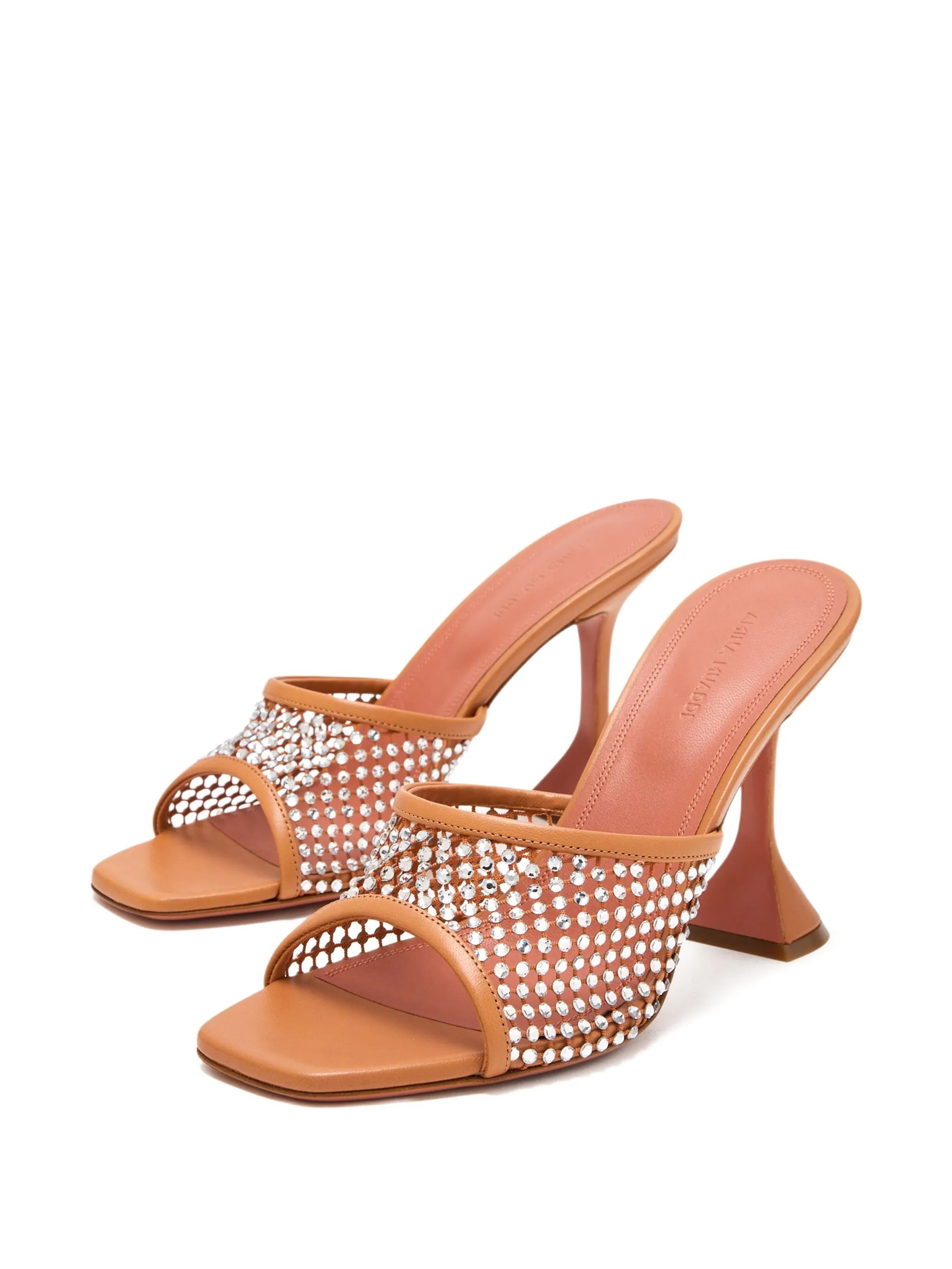 Lupita crystal net slippers