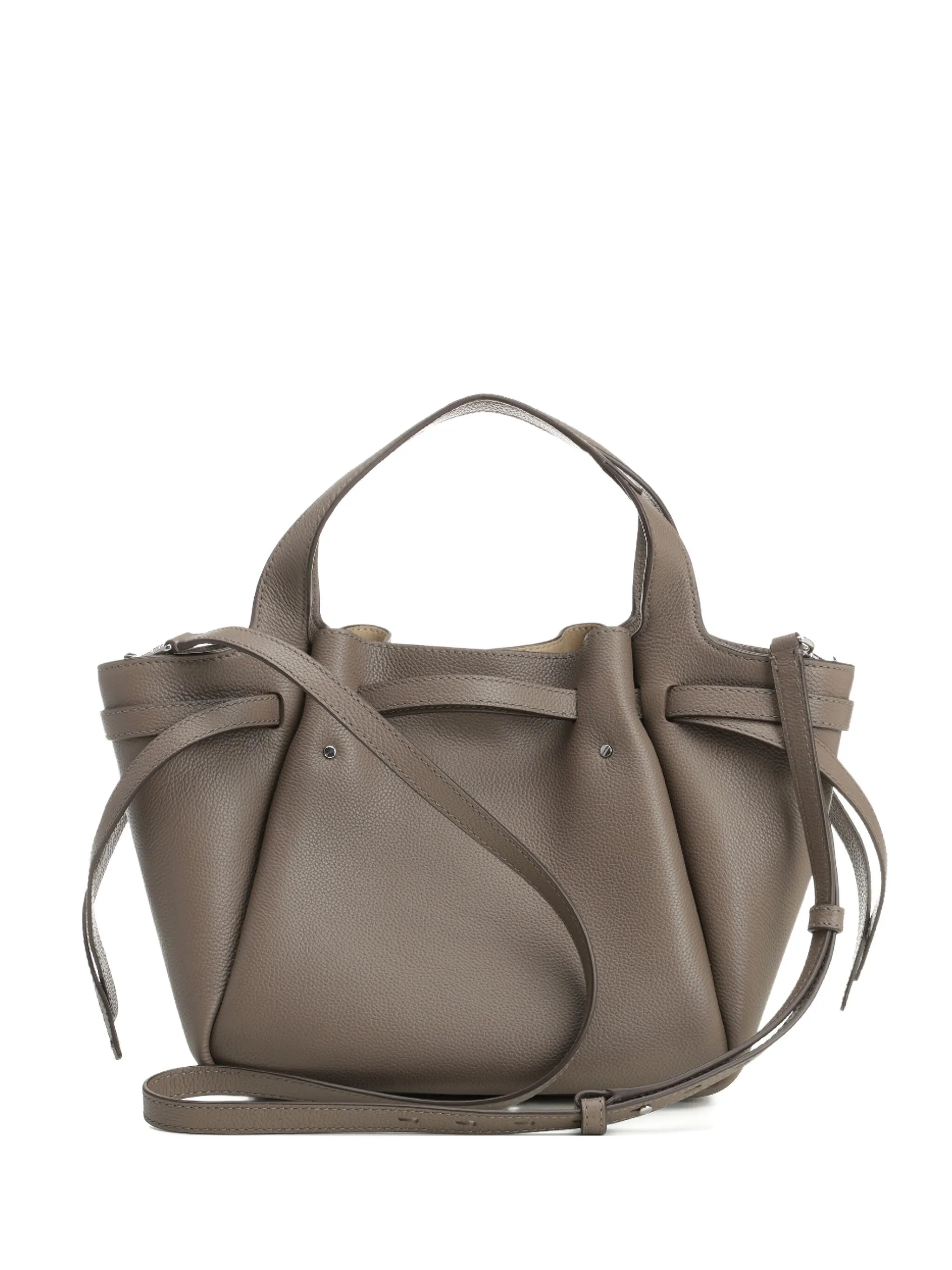 Romy pebbled satchel bag