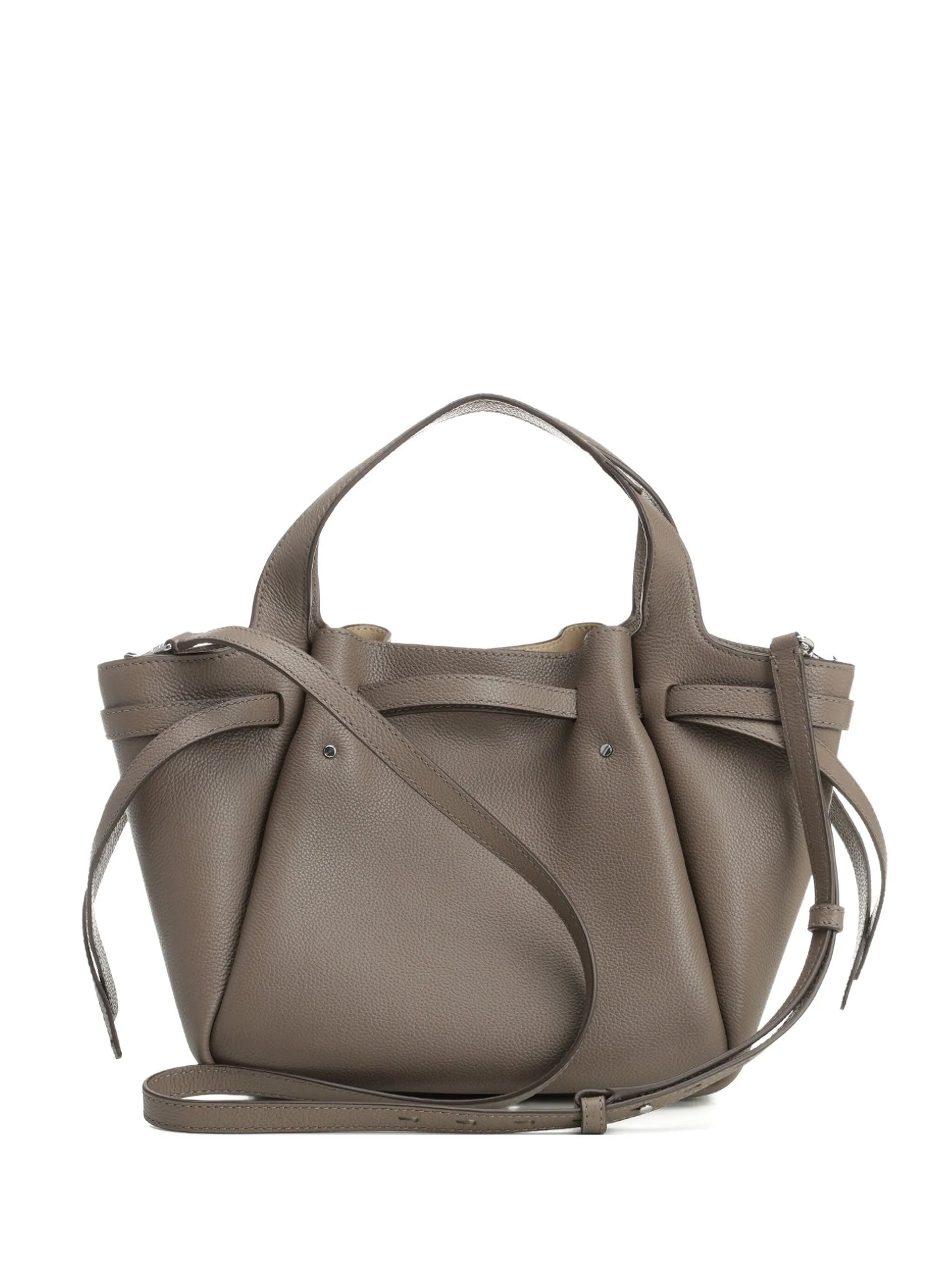 Romy pebbled satchel bag