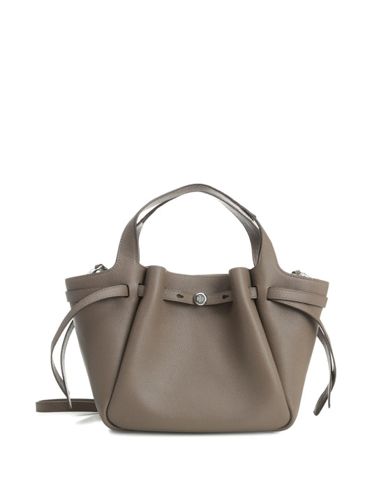 Romy pebbled satchel bag