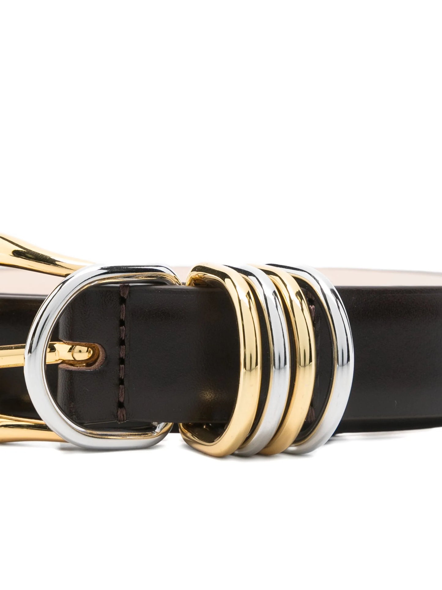 Hollyhock mixed-metal buckle belt