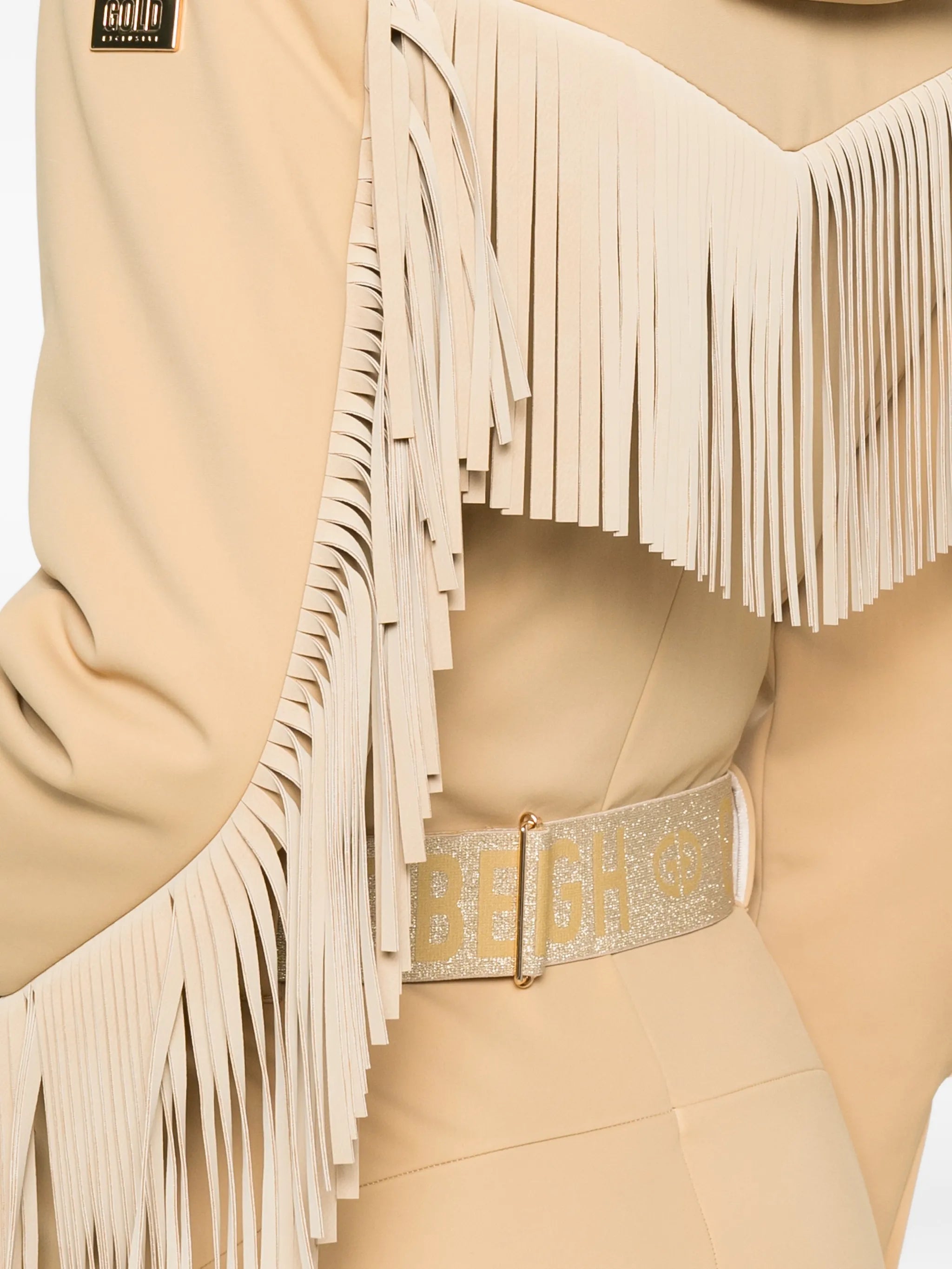 GOLDBERGH EXCL FRINGE SKI SUIT W FUR HOODIE