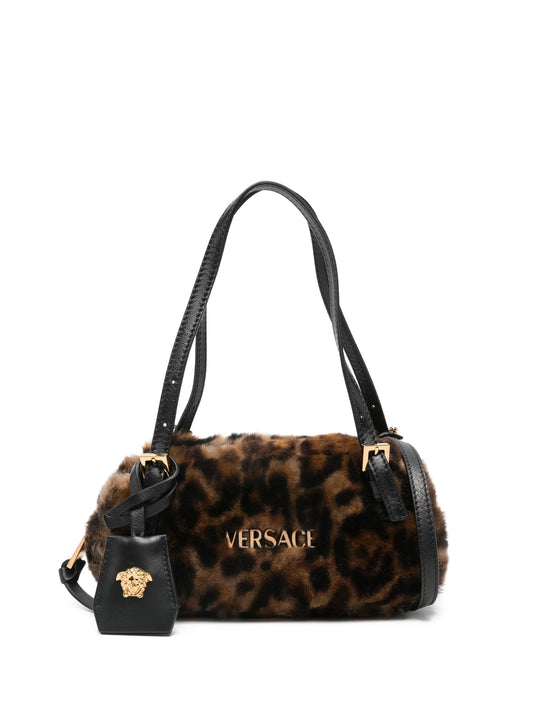 mini Tag leopard-print shoulder bag