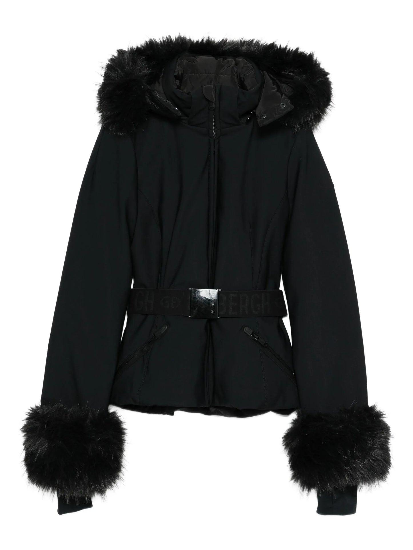 Giselle belted faux fur ski jacket