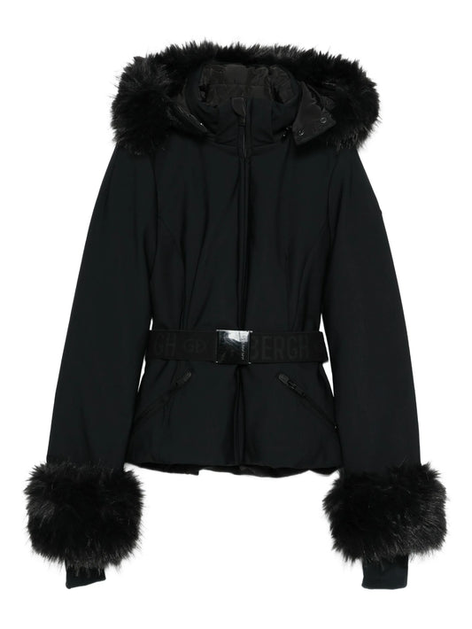 Giselle belted faux fur ski jacket