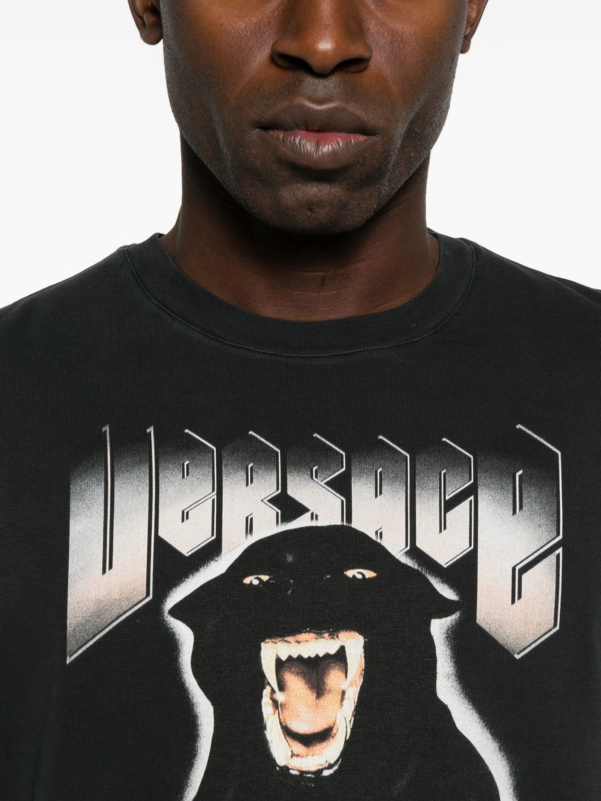 panther print jersey t-shirt