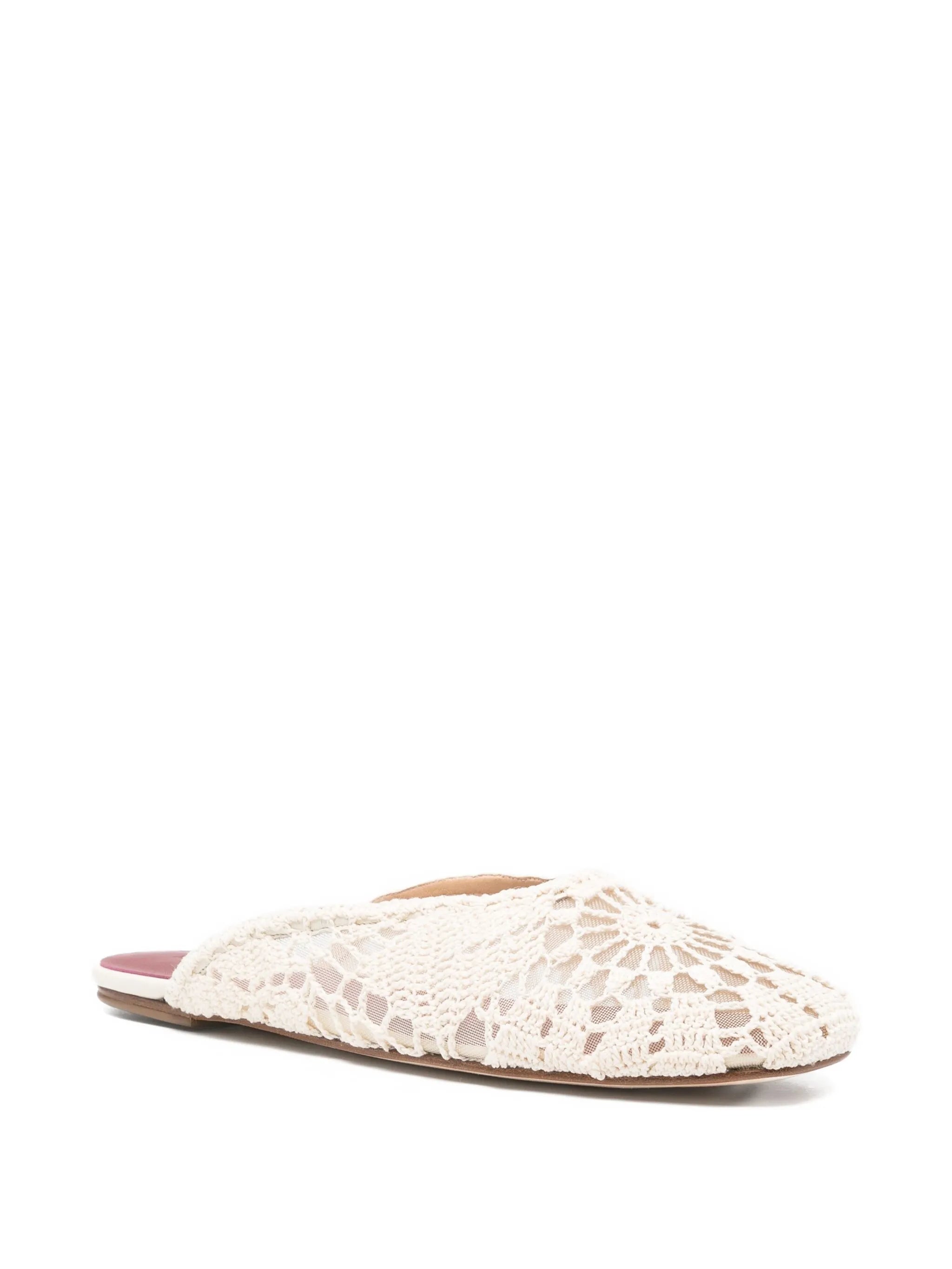 crochet-lace mules