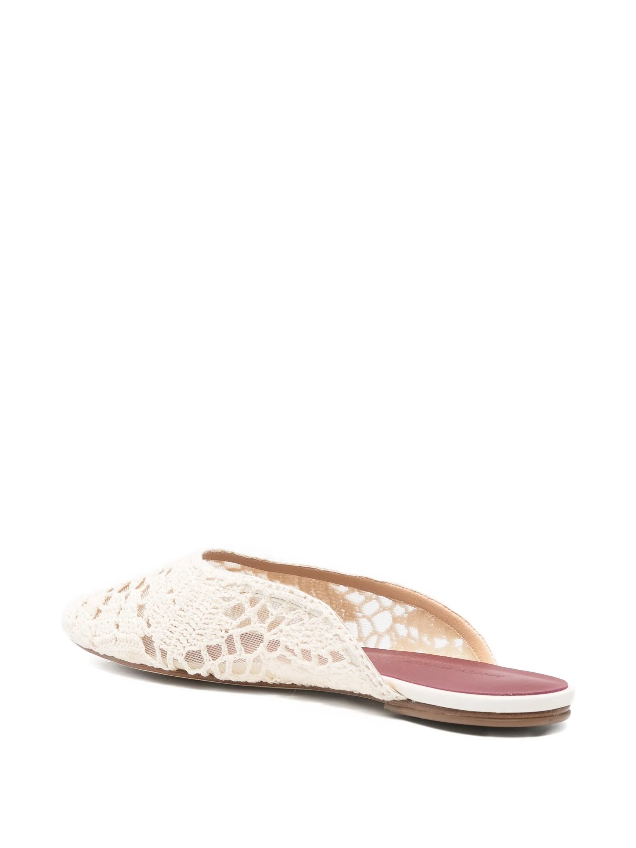 crochet-lace mules