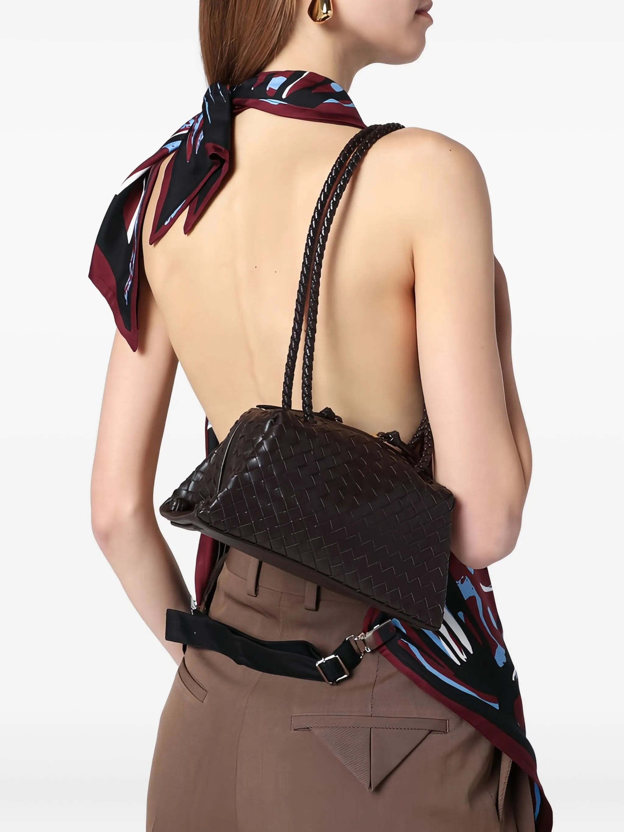 Tokyo woven top-handle bag