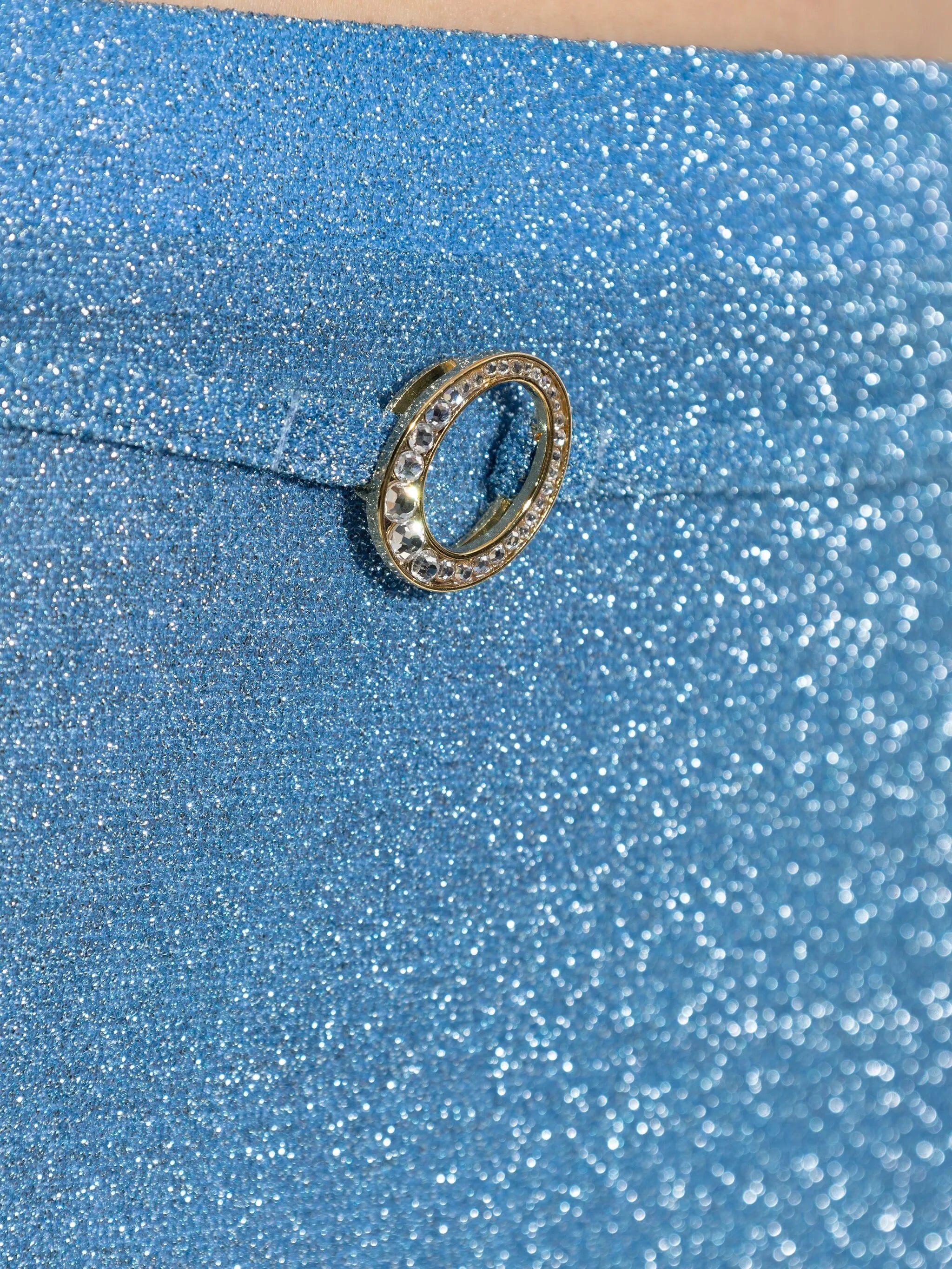 glitter-detailing mini skirt