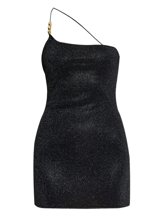 Lumière one-shoulder mini dress