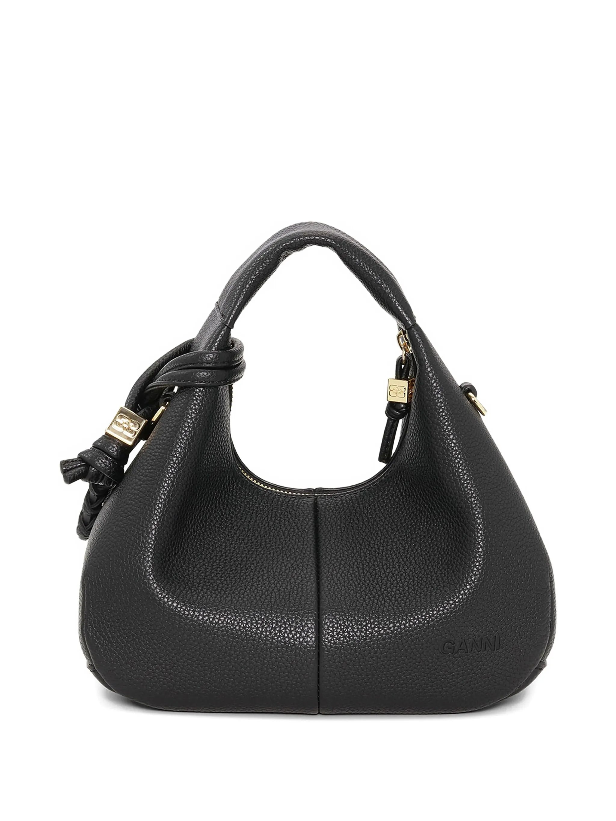 mini textured leather tote bag