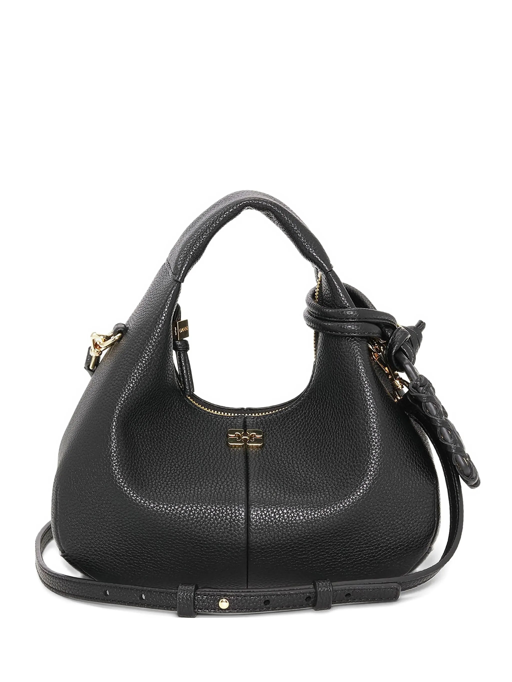 mini textured leather tote bag