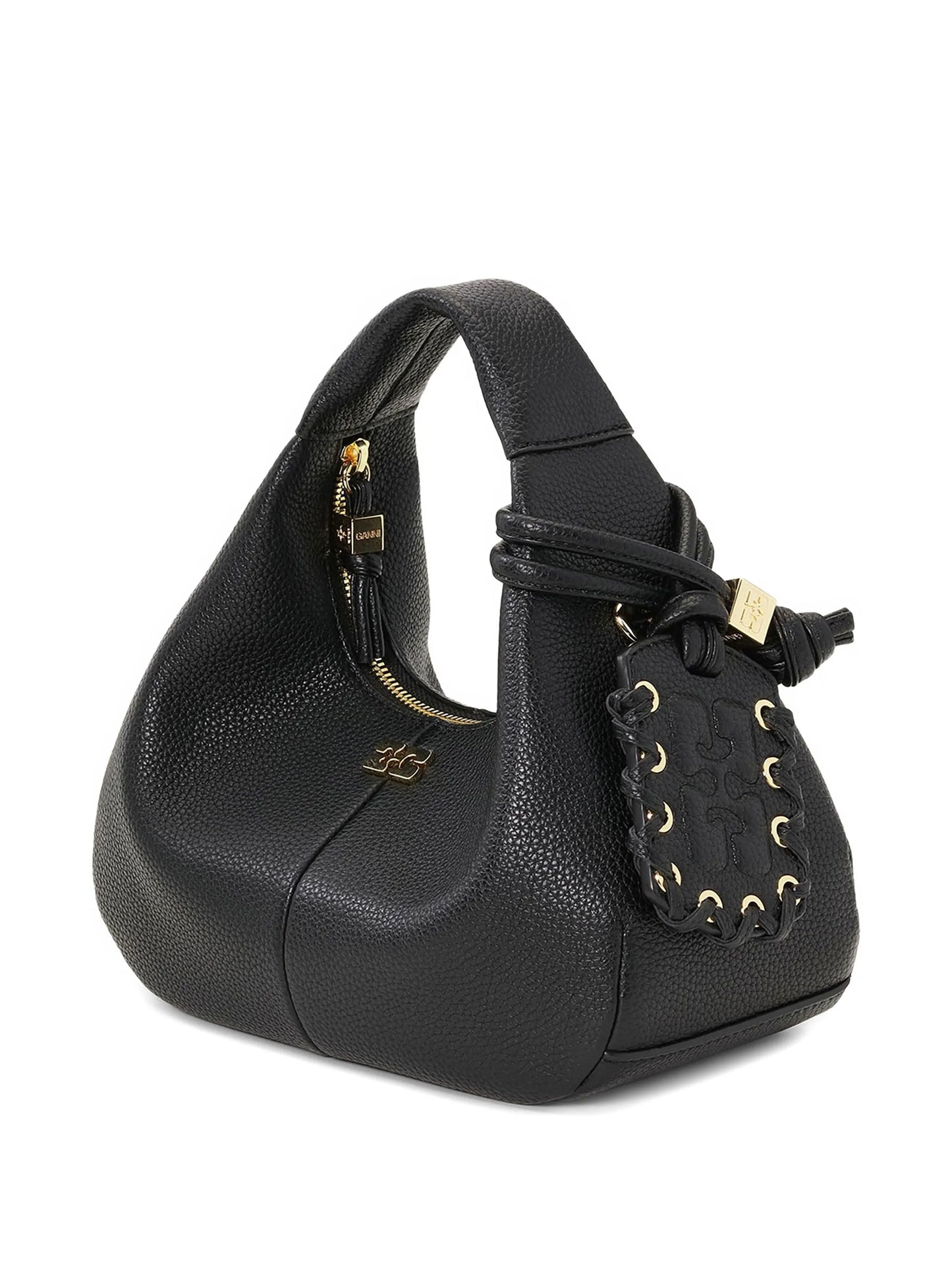 mini textured leather tote bag
