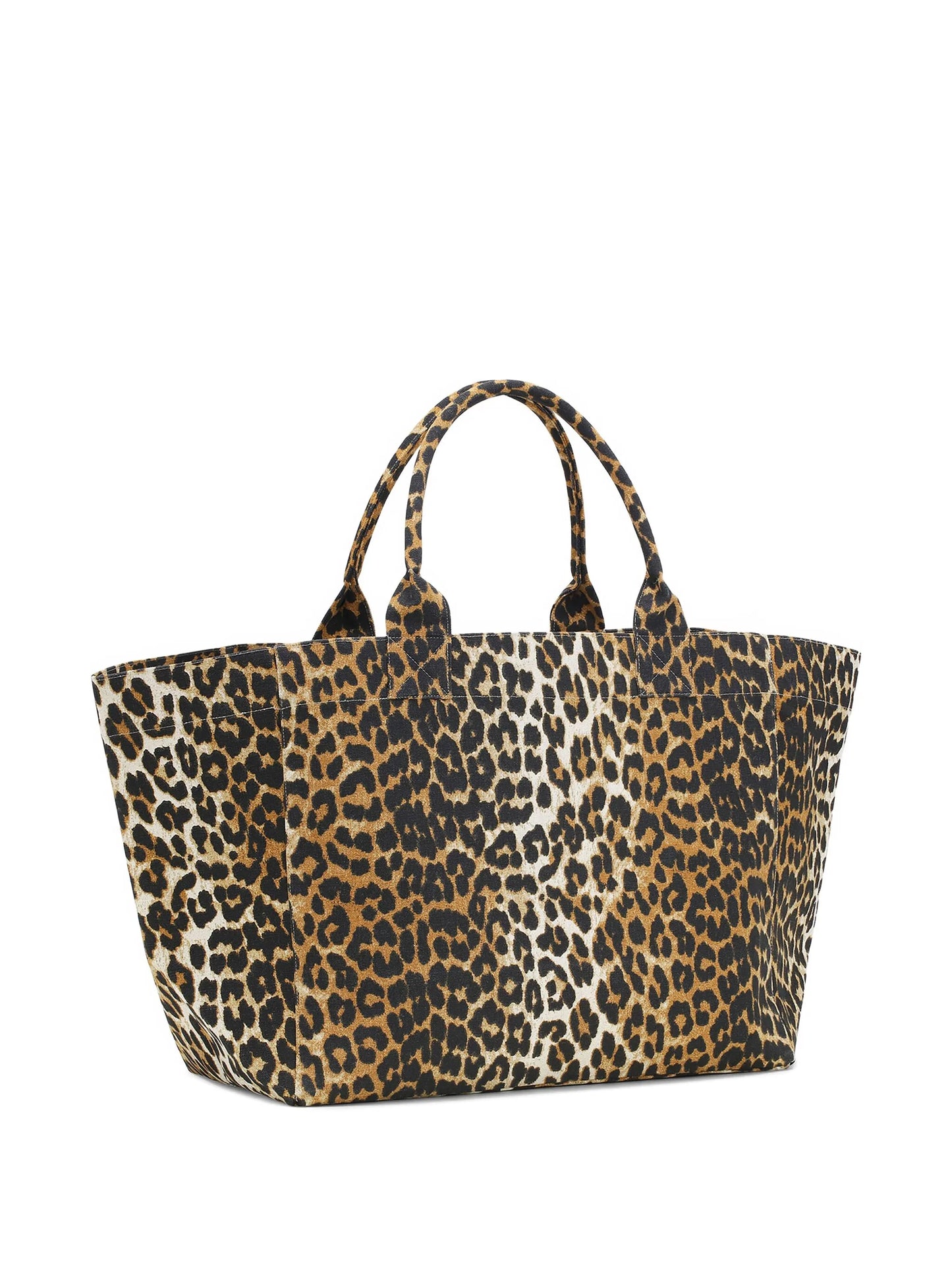 XXL leopard-print tote bag