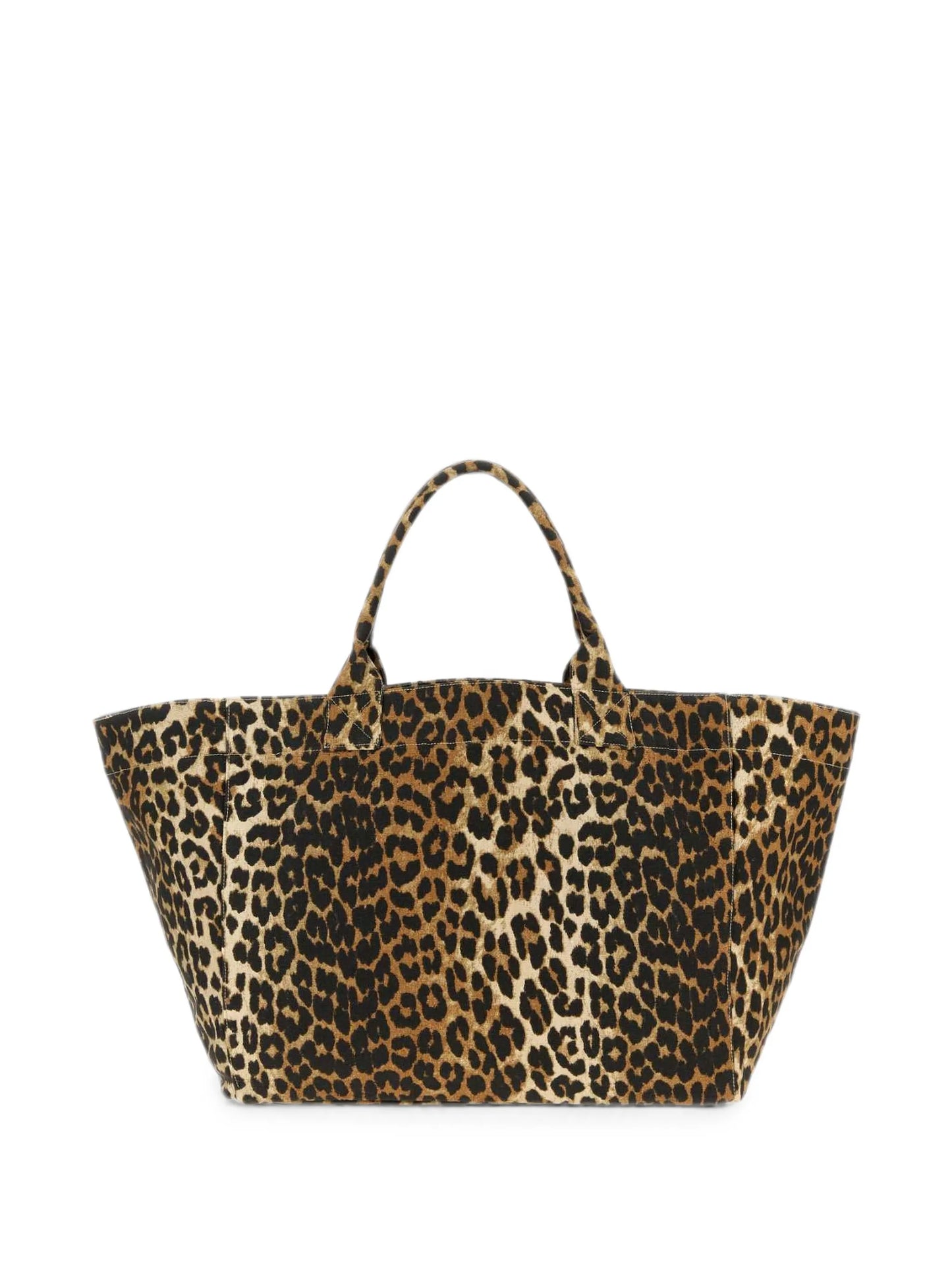 XXL leopard-print tote bag