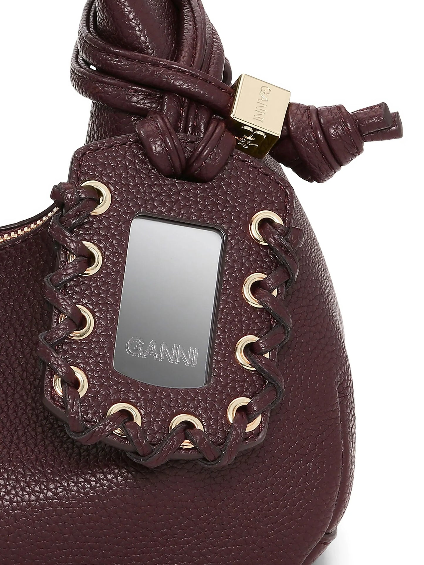 mini grained-texture tote bag