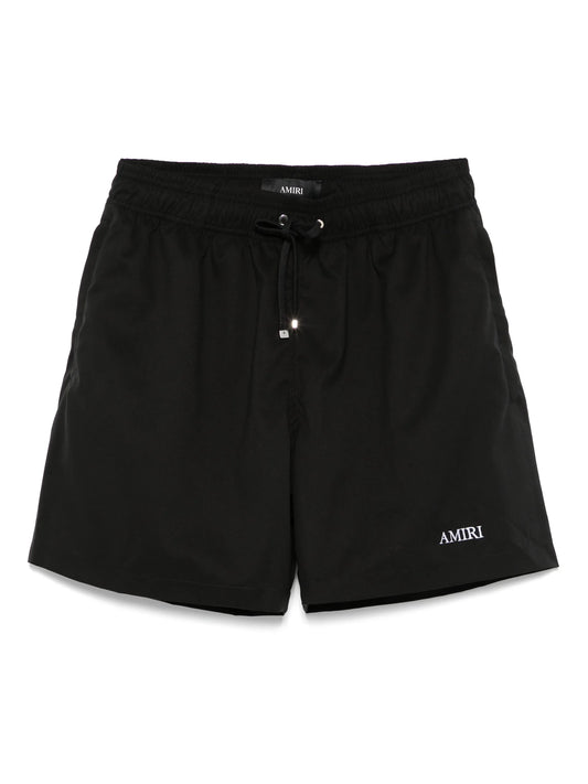 embroidered-logo swim shorts