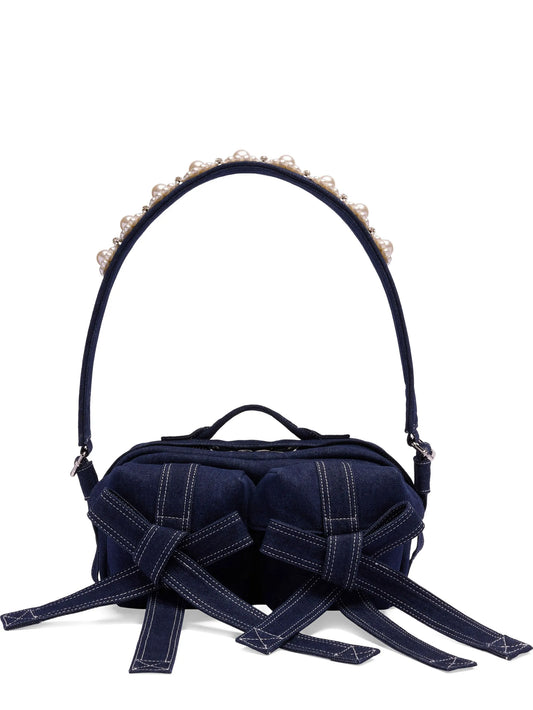 embellished bow bag
