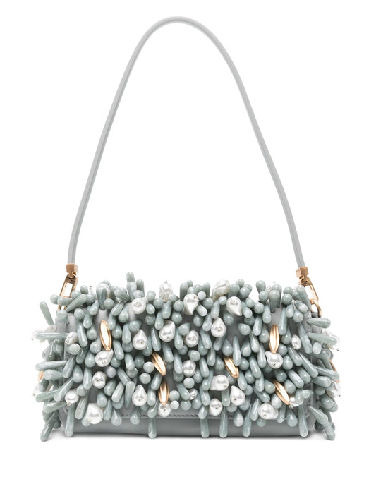 Perla bead-embellished shoulder bag