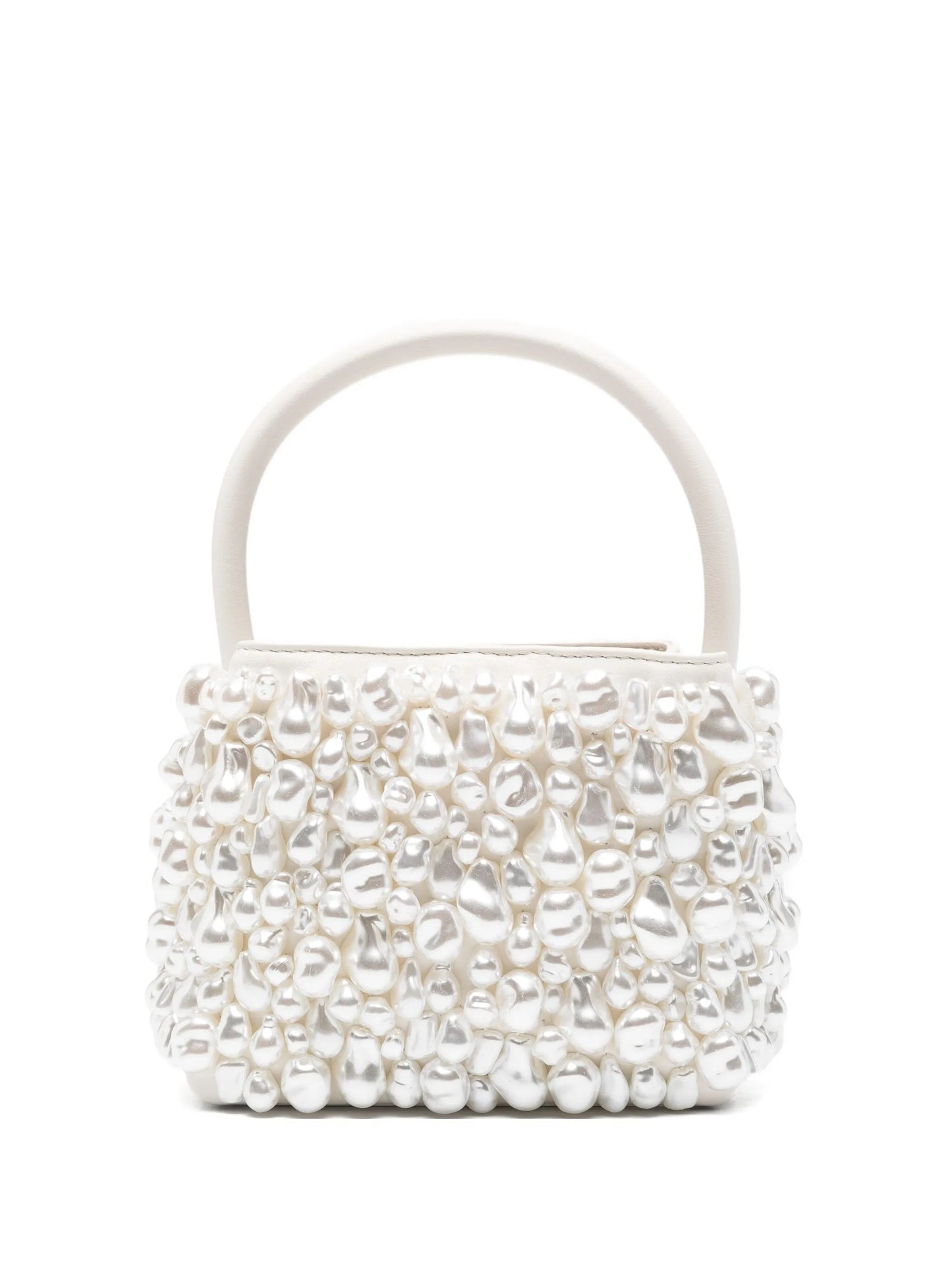 Solene pearl-embellished top handle bag