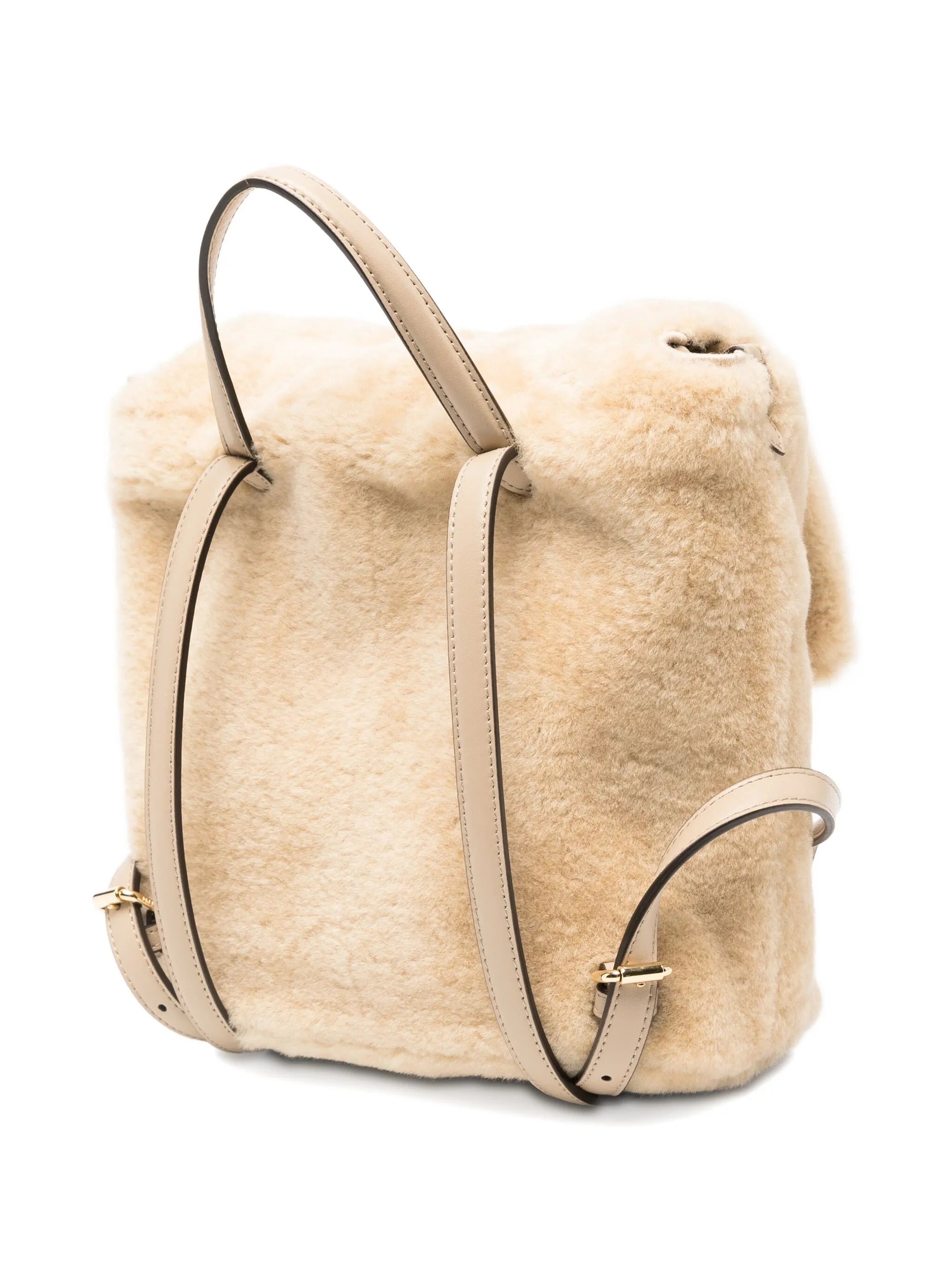 shearling backpack