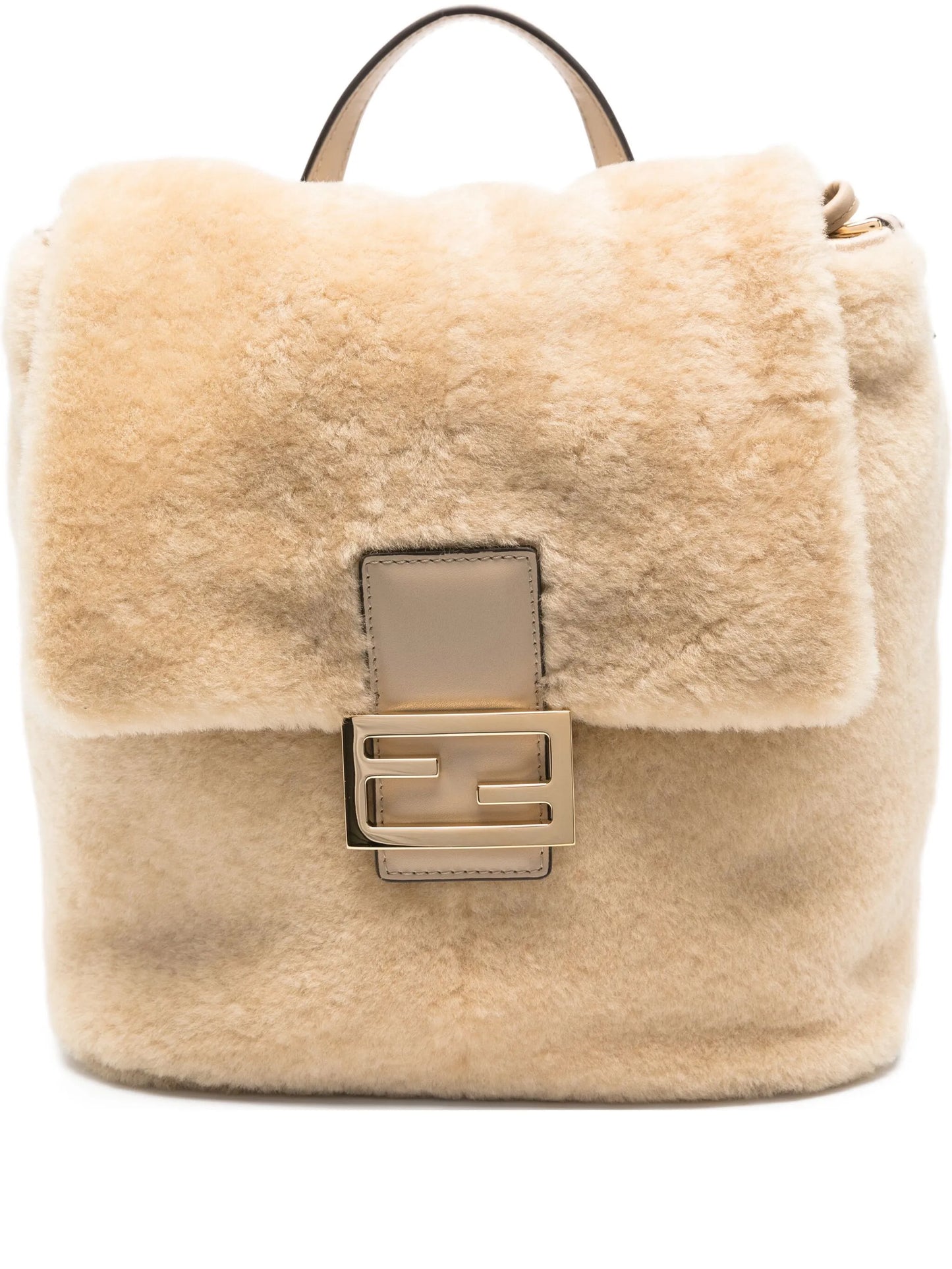 shearling backpack