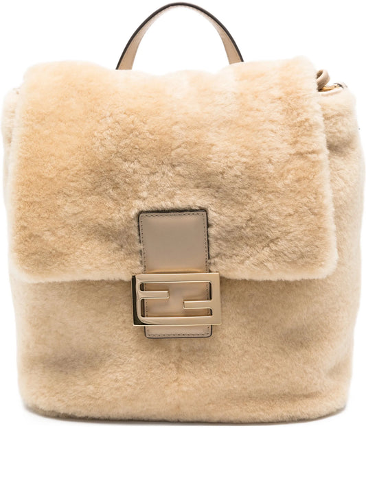 shearling backpack