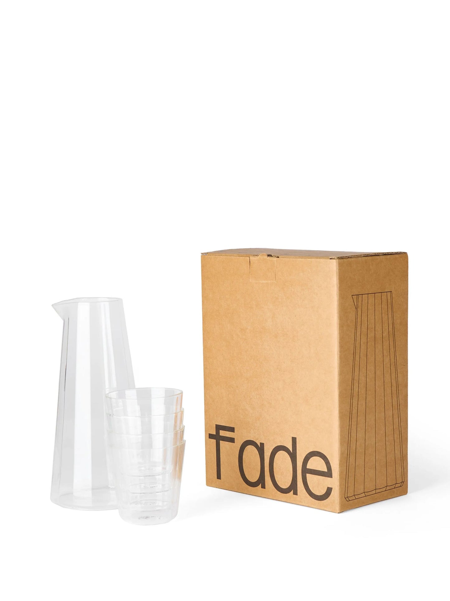 xStudio Word Fade Carafe tumblers set (11cmx22.5cm)