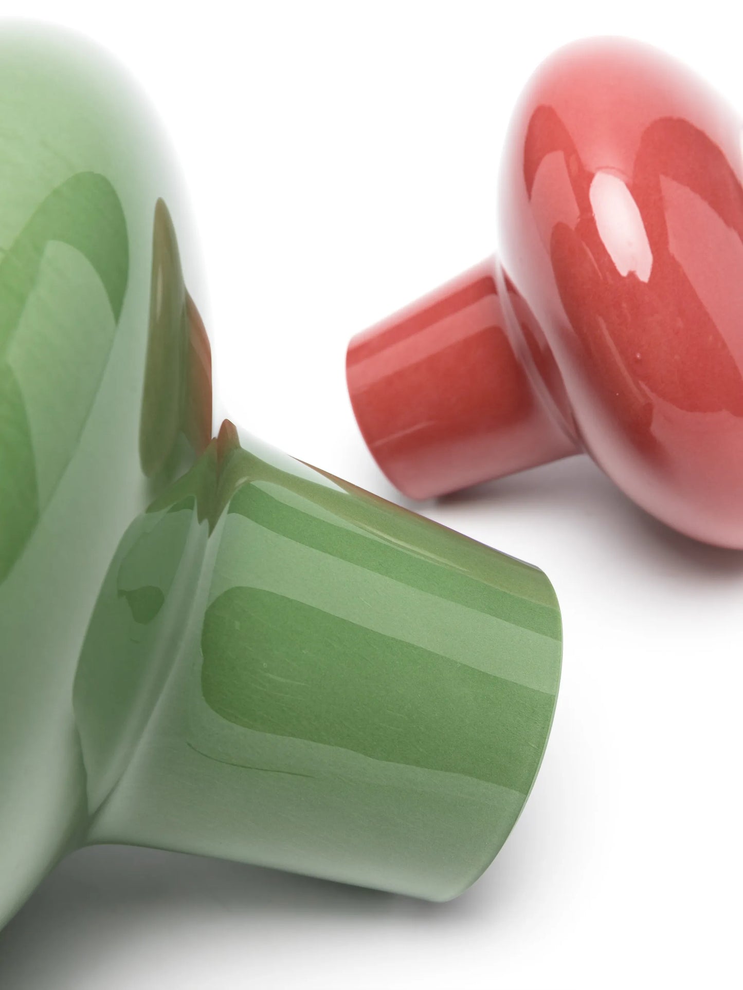 glass form vase set (set of two)