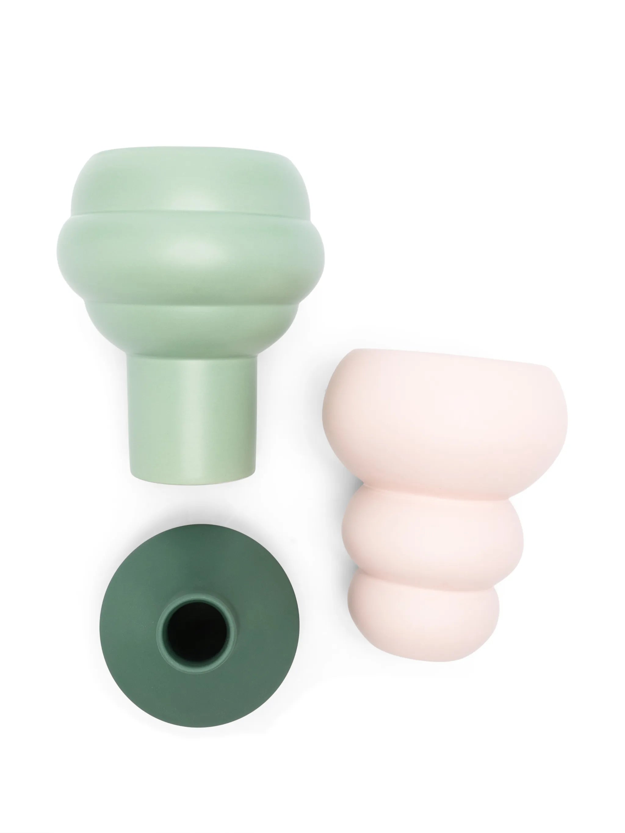 stacked spheres vases set (set of three)