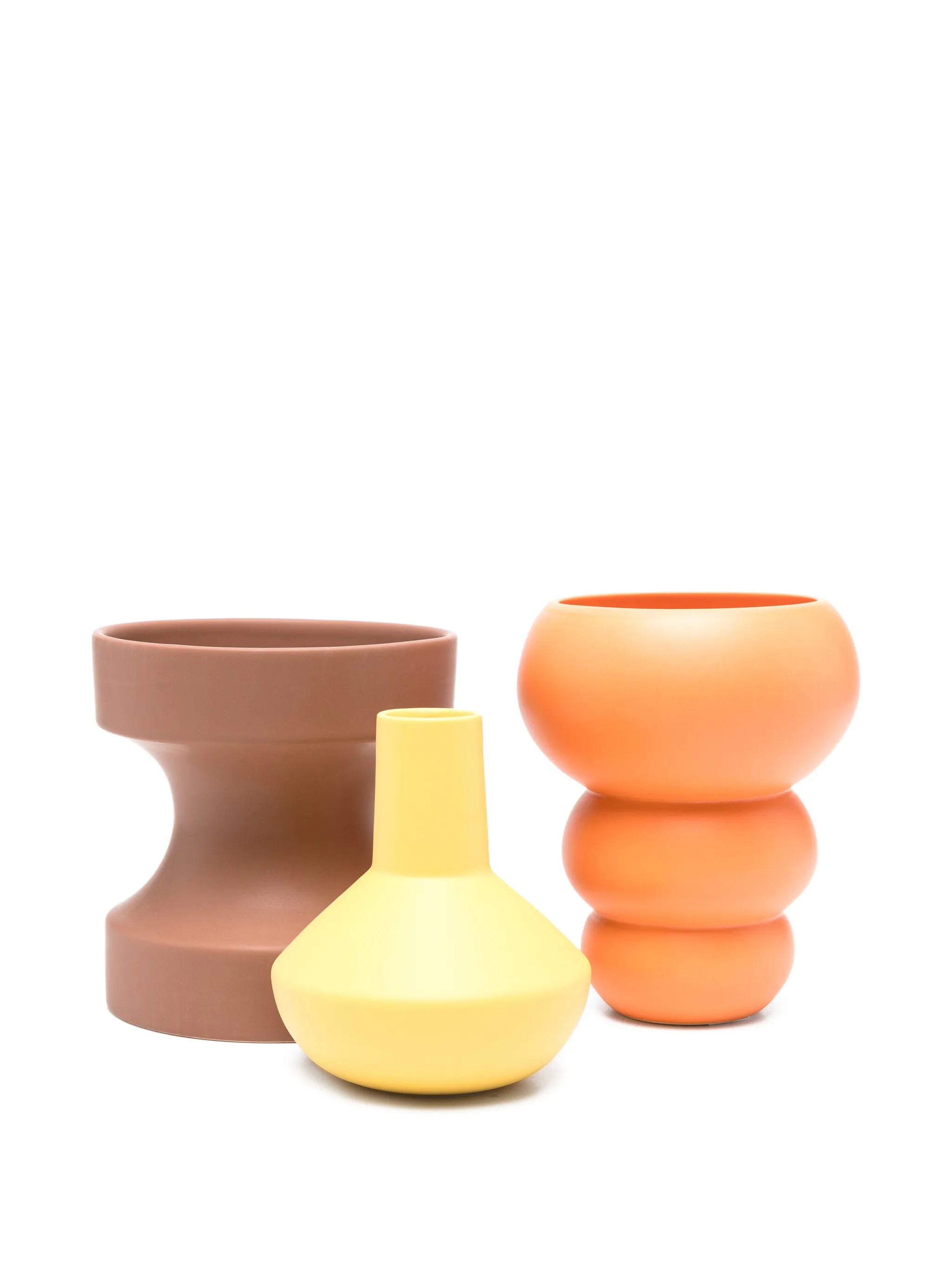 stacked spheres vases set (set of three)