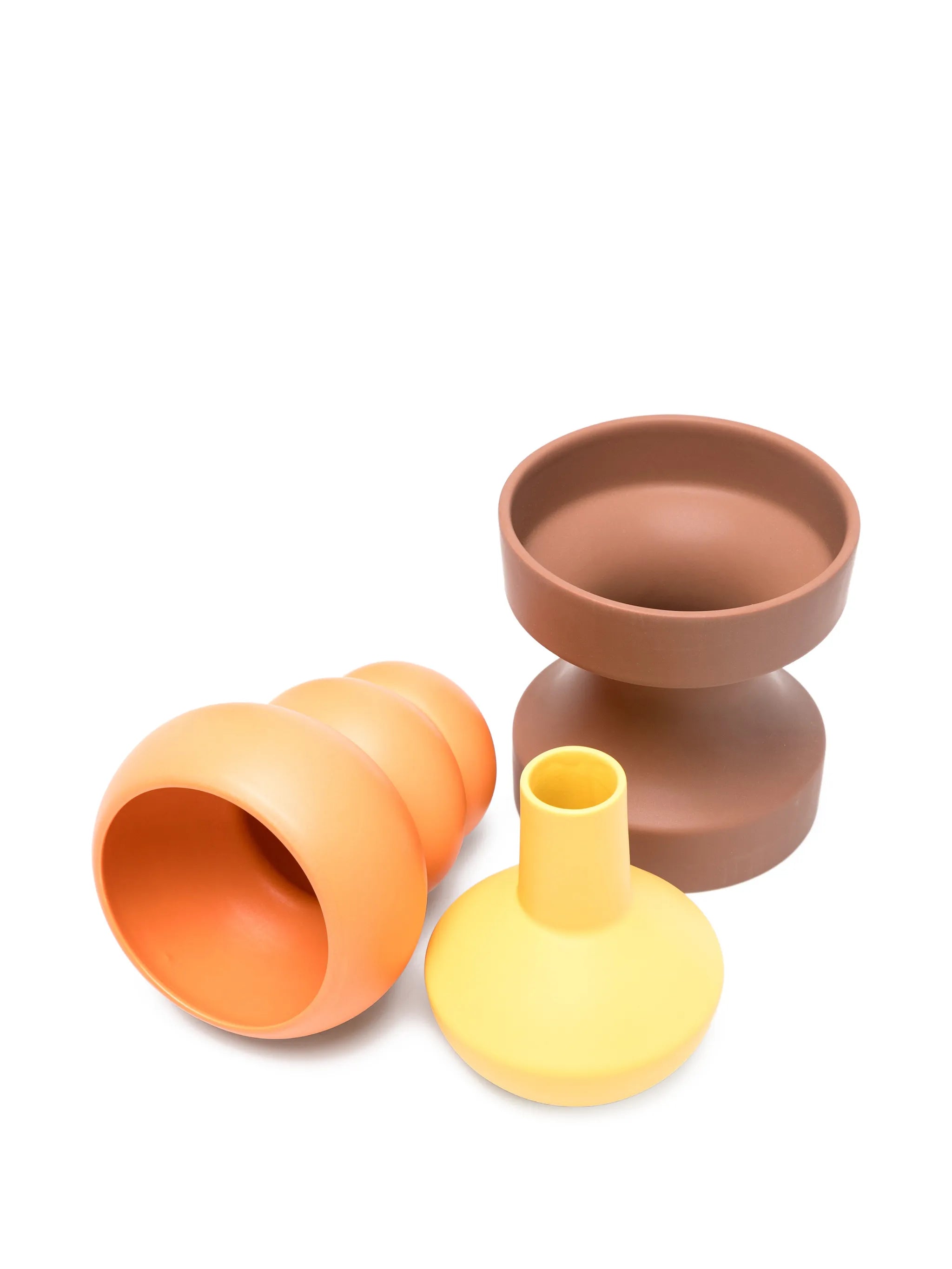 stacked spheres vases set (set of three)