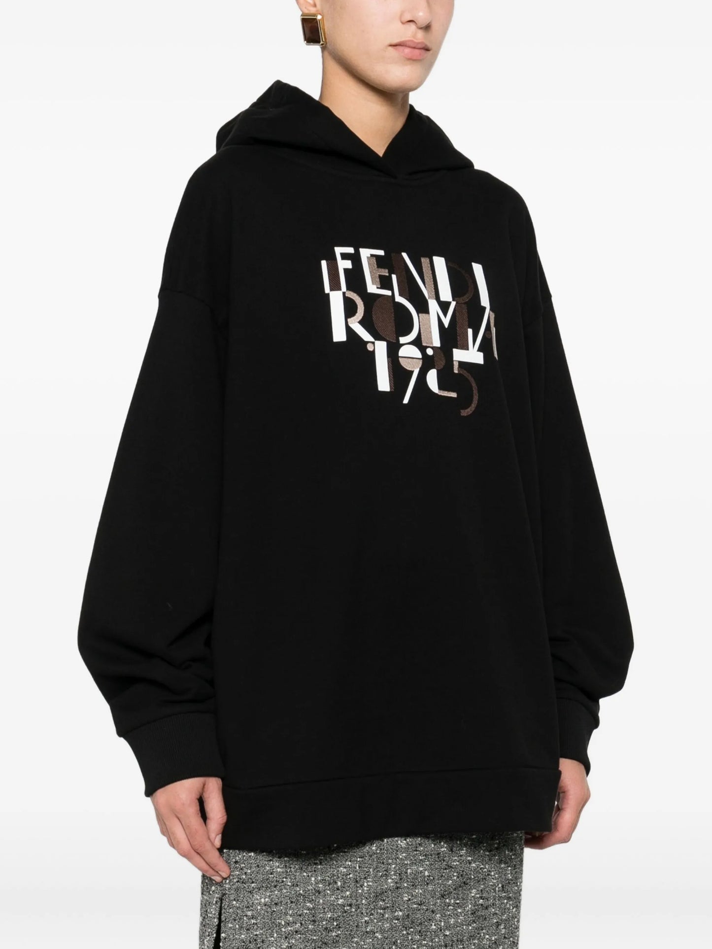 logo-print hoodie