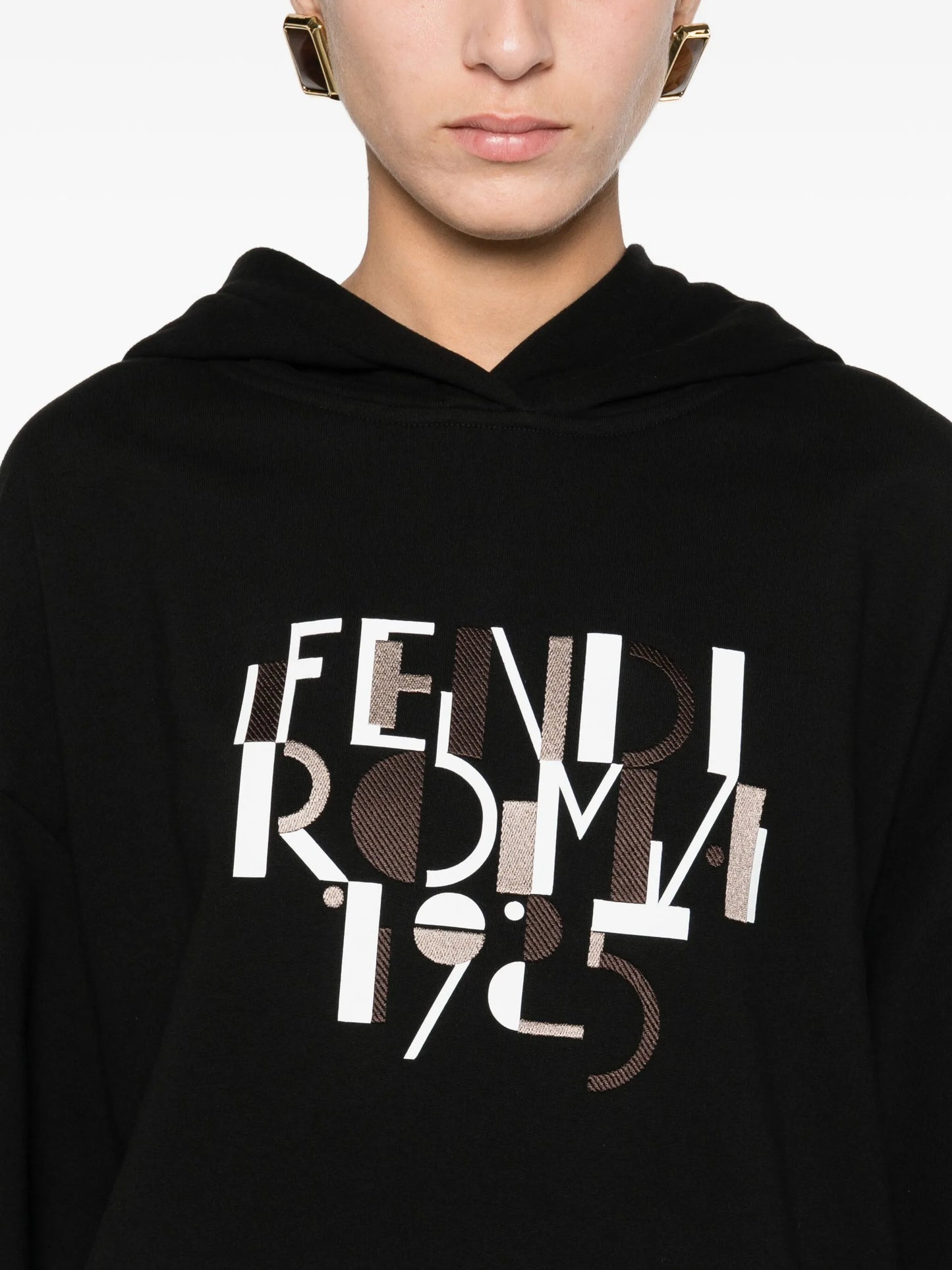 logo-print hoodie