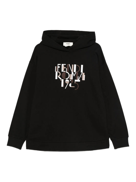 logo-print hoodie