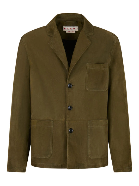 textured double-pocket blazer