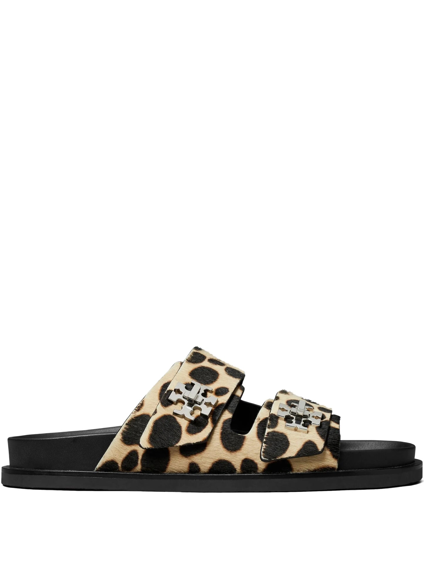 Turnlock sport leopard-print sandals