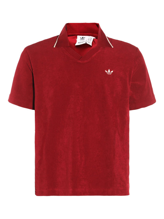 x WALES BONNER cotton-blend polo shirt