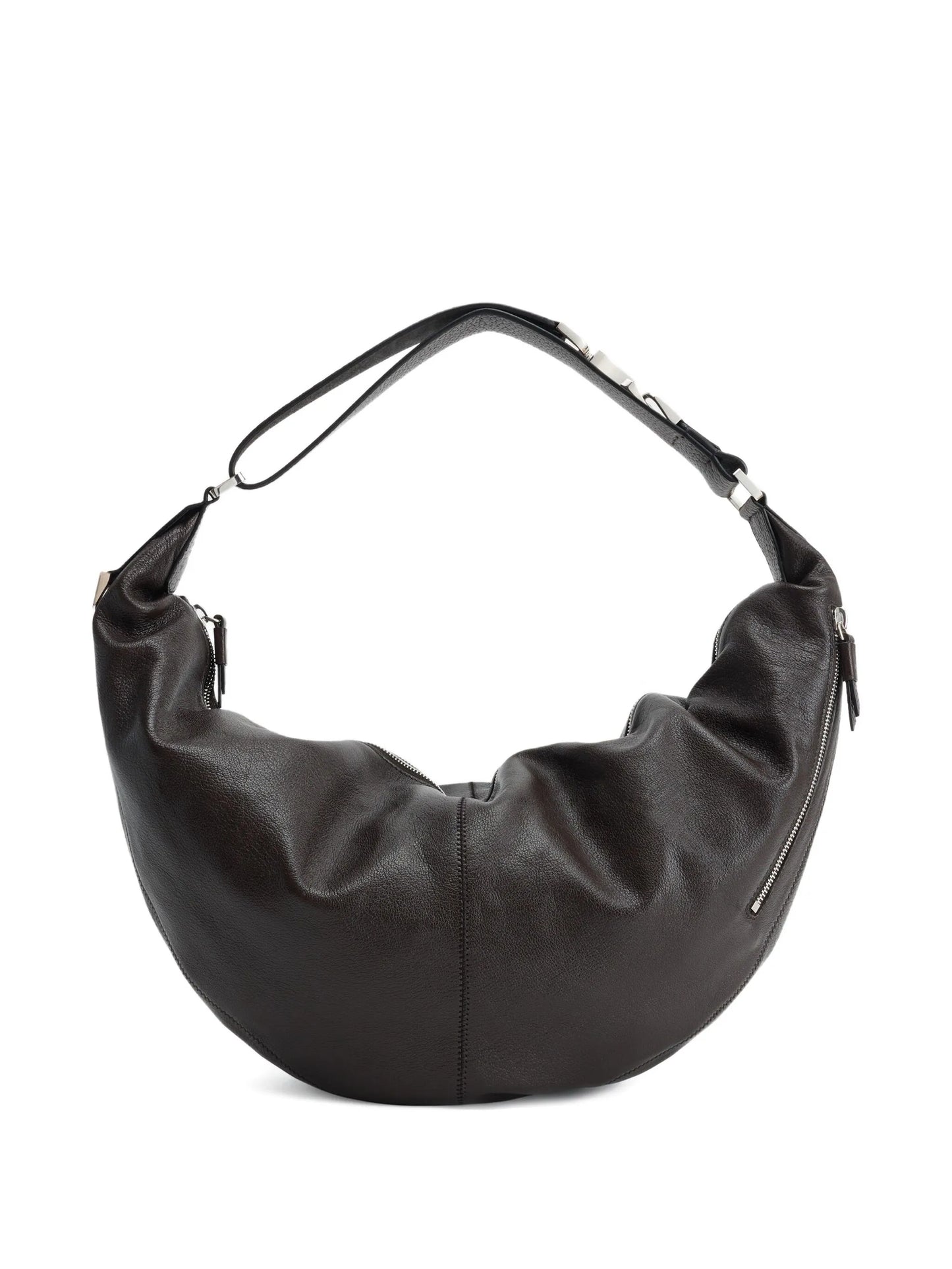 Quiver curved zip shoulder bag