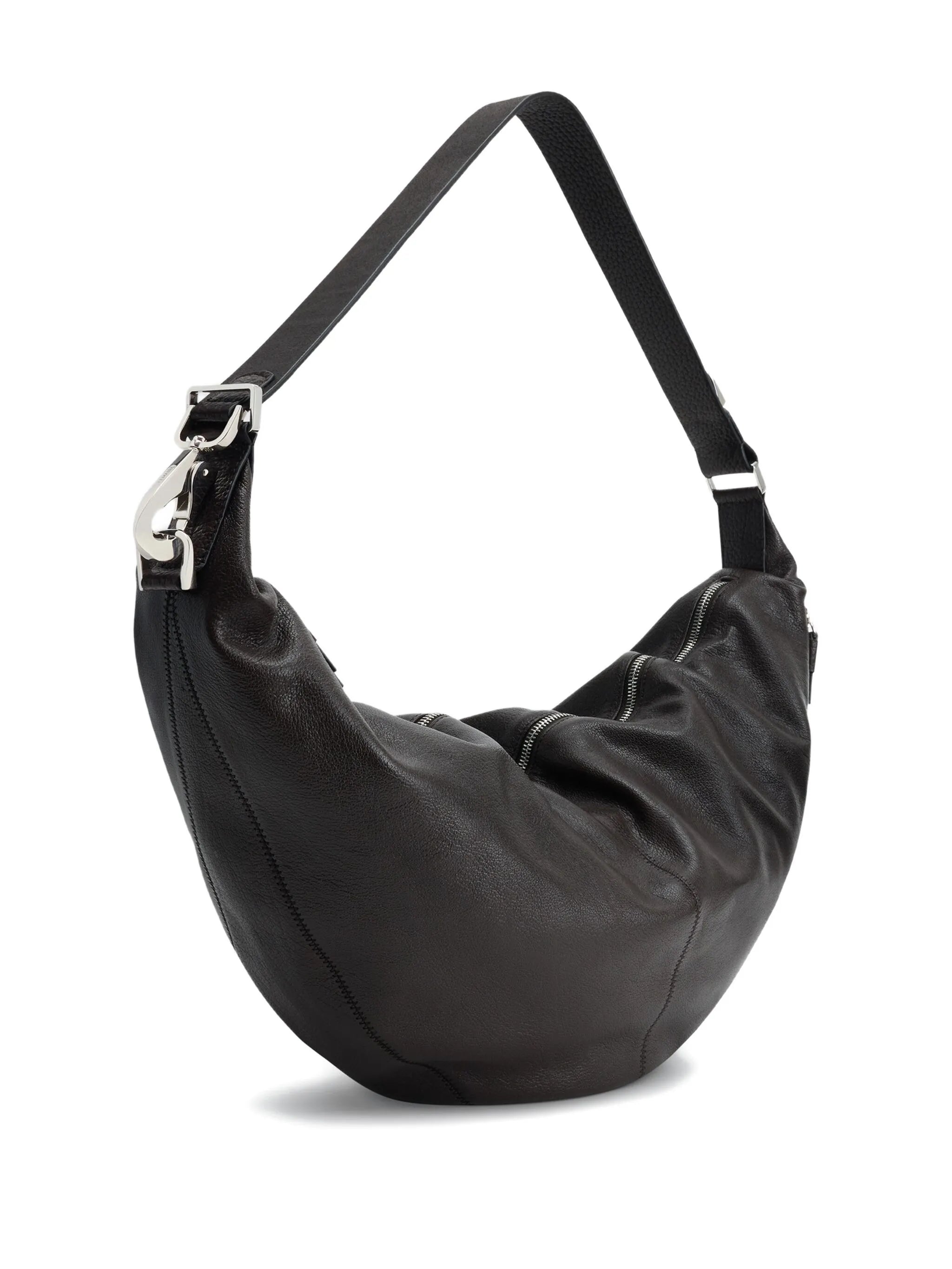 Quiver curved zip shoulder bag